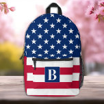 Sac À Dos Imprimé Drapeau américain Personnalisé Étoiles & Stripes<br><div class="desc">Voici le sac à dos parfait pour tout patriote américain, l'American Flag Backpack ! Le sac à dos est doté de l'emblématique Stars and Stripes rouge, blanc et bleu, ce qui en fait l'accessoire idéal pour tout événement sur le thème des États-Unis. Que vous soyez un ancien combattant, un membre...</div>