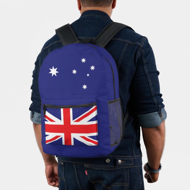 Sac À Dos Imprimé Drapeau australien croix rouge étoiles australienn (Insitu (Modèle))