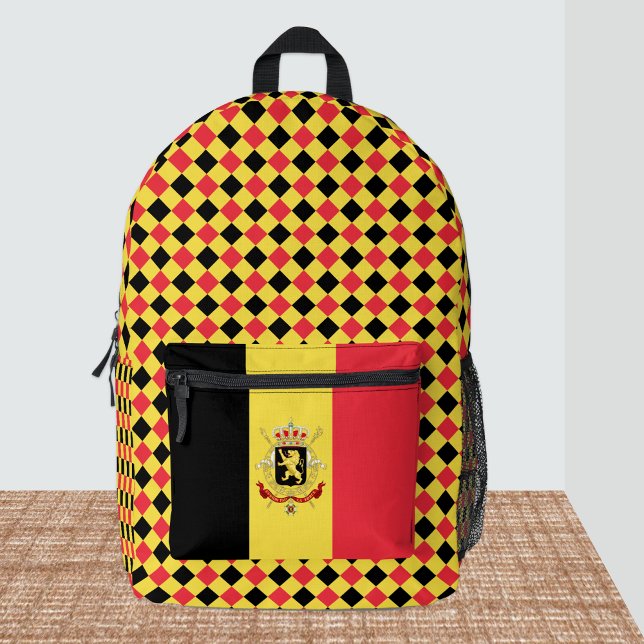 Sac À Dos Imprimé Drapeau belge, Couleurs de Belgique (Créateur téléchargé)