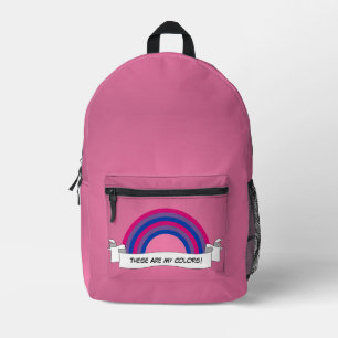 Sac À Dos Imprimé Drapeau de fierté arc-en-ciel bisexuel
