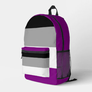Sac À Dos Imprimé Drapeau de la fierté de l'asexualité