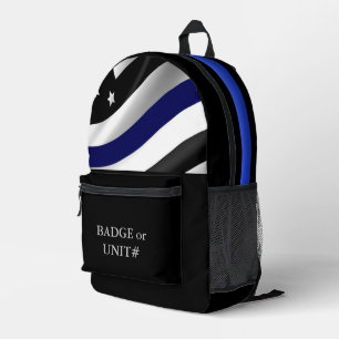 Sac À Dos Imprimé Drapeau de police