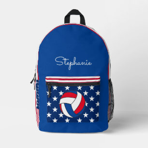 Sac À Dos Imprimé Drapeau de volleyball USA