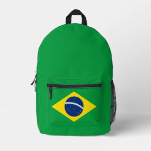 Sac À Dos Imprimé Drapeau du Brésil