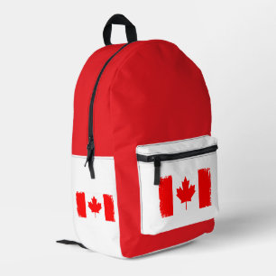 Sac À Dos Imprimé Drapeau du Canada en détresse