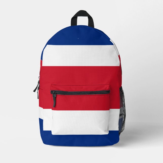 Sac À Dos Imprimé Drapeau du Costa Rica (Recto)