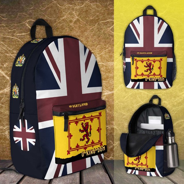 Sac À Dos Imprimé Drapeau écossais, Rampant, Union Jack britannique  (Créateur téléchargé)