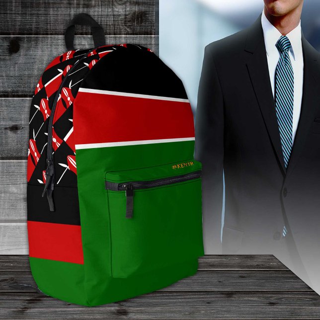 Sac À Dos Imprimé Drapeau kényan, patriotique (Créateur téléchargé)