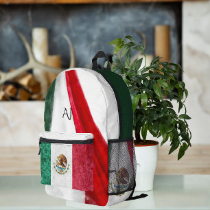 Sac À Dos Imprimé Drapeau Mexicain Patriotique   Monogramme