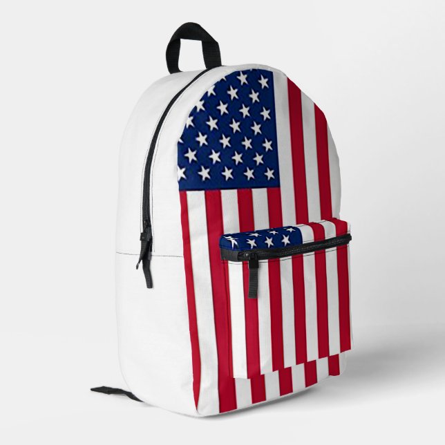 Sac À Dos Imprimé Drapeau national des États-Unis d'Amérique (Coin arrière gauche)