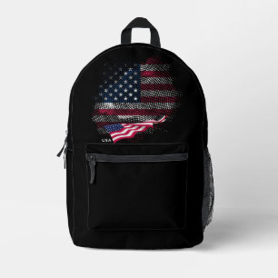 Sac À Dos Imprimé Drapeau USA
