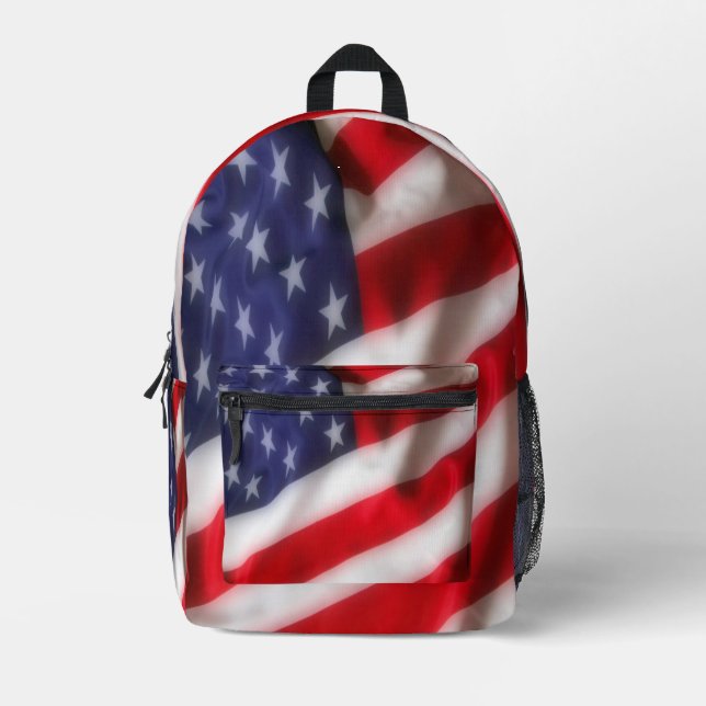 Sac À Dos Imprimé Drapeau USA (Recto)