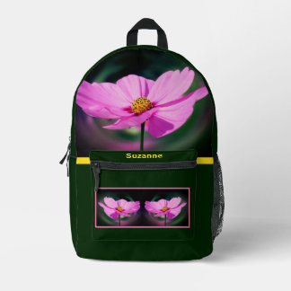 Sac À Dos Imprimé Dreamy Cosmos Flower Personnalisé