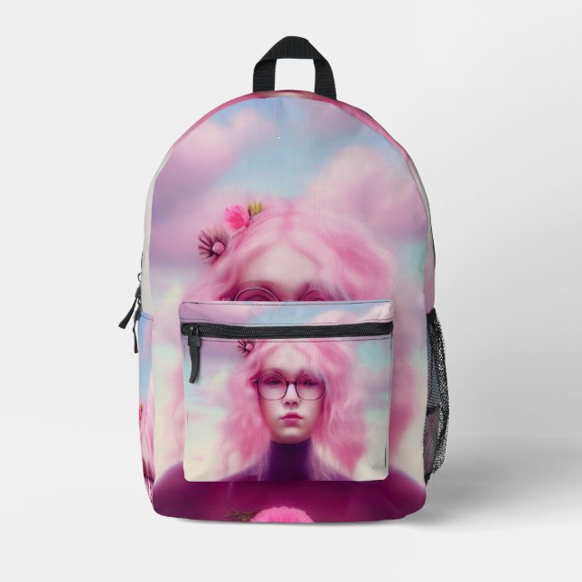 Sac À Dos Imprimé Dreamy Rose (Recto)