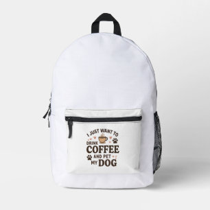 Sac À Dos Imprimé Drôle chien amoureux Mug Chien Maman Chien Papa