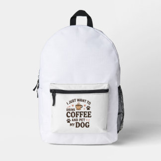 Sac À Dos Imprimé Drôle chien amoureux Mug Chien Maman Chien Papa