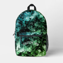 Eau de tambours Abstraite bleue/verte