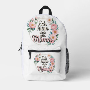 Sac À Dos Imprimé Ech hu meng Mamm gär – Luxembourgish Mother's Day