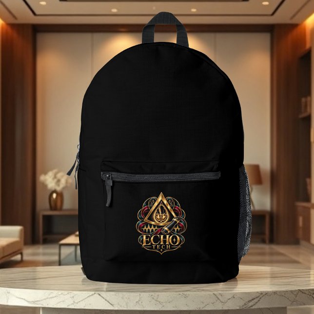 Sac À Dos Imprimé Echo Tech - Echocardiographiste - Sonographe (Echo Tech - Echocardiographer - Sonographer Printed Backpack)