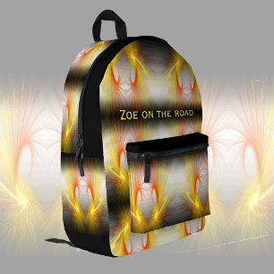 Sac À Dos Imprimé Éclair abstrait - cool fractal, personnalisable