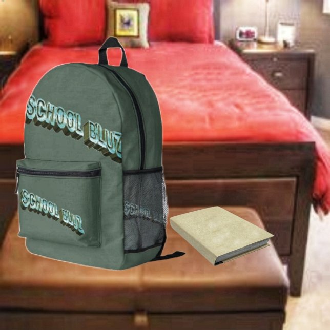 Sac À Dos Imprimé École Bluz-3D (This School Bluz-3D Printed Backpack, is sporty enough for school!)
