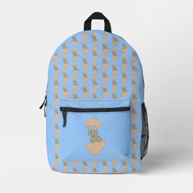 Sac À Dos Imprimé Écouter du lapin de l'Oeuf Étrange (Recto)