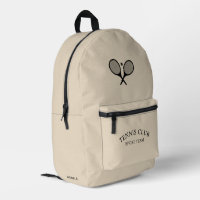 Ecru Beige Personnalisé Club de Tennis Racket