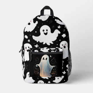 Sac À Dos Imprimé Éffrayants mignons fantômes : un Motif d'Halloween