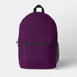 Sac À Dos Imprimé Éggplant Purple Classic Solid Plain