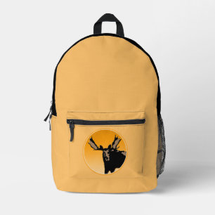 Sac À Dos Imprimé Élan au coucher du soleil - Art animalier original