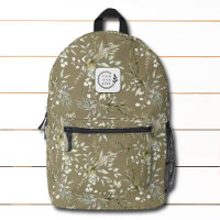 Elégant aquarelle Floral Ajouter logo Entreprise