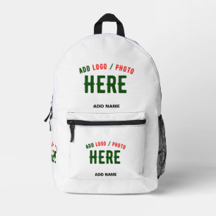 SAC À DOS IMPRIMÉ ÉLÉGANT BLANC PERSONNALISABLE MODERNE VERIFIED MAR