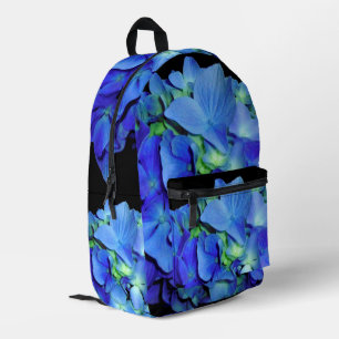 Sac À Dos Imprimé Elégant bleu floral bleu rose hydrangée bleue