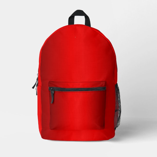 Sac À Dos Imprimé Élégant dégradé rouge à noir (Recto)
