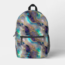 Elégant Faux Gold avec pierre opale Turquoise et v