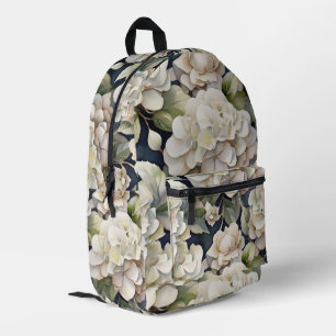 Sac À Dos Imprimé Elégant ivoire rose marine couleur aquarelle fleur