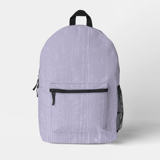 Sac À Dos Imprimé Élégant Lavender Wood Grain (Recto)