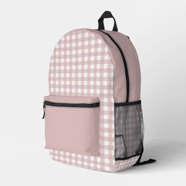Sac À Dos Imprimé Élégant Motif en pâte rose (Coin arrière droit)