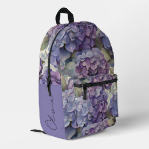 Sac À Dos Imprimé Elégante aquarelle bleu violet poussiéreuse