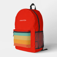 Élégante bande rouge et couleur rétro