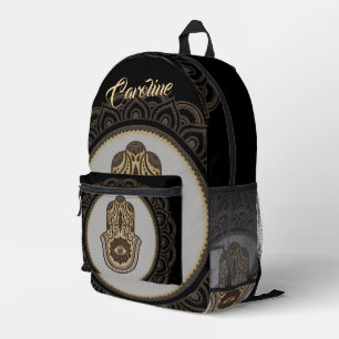 Sac À Dos Imprimé Elégante main hamsa,