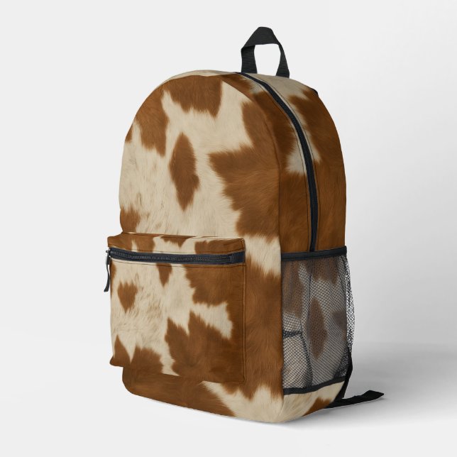 Sac À Dos Imprimé Elégante Vache Faux Cuir Collection tendance (Coin arrière droit)