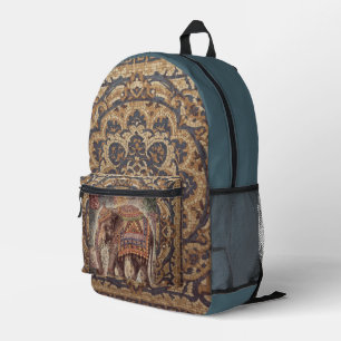 Sac À Dos Imprimé Éléphant Vintage, Eléphant Antique, Motif Art Prin