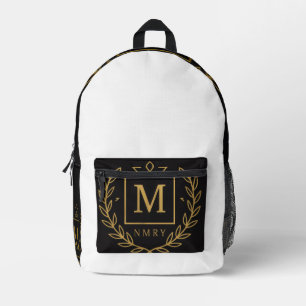 Sac À Dos Imprimé "Emblème Royal NMKY – Monogramme M Dessin de Blaso