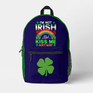 Sac À Dos Imprimé embrasse-moi quand même conception humour irlandai
