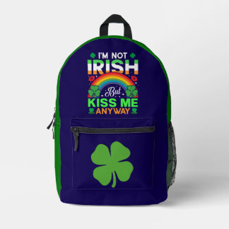 Sac À Dos Imprimé embrasse-moi quand même conception humour irlandai