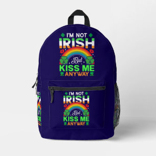 Sac À Dos Imprimé embrassez-moi quand même irish humour design-63942