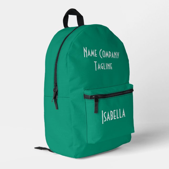 Sac À Dos Imprimé Émeraude moderne simple (Coin arrière gauche)