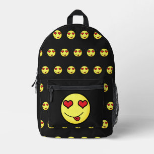 Sac À Dos Imprimé Emoji en amour