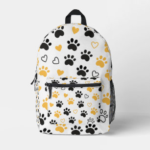 Sac À Dos Imprimé Empreinte de patte & Coeurs Motif Amateurs d'anima